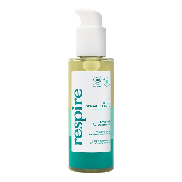Olio struccante - Detergente e struccante per occhi e viso Formato Viaggio, RESPIRE