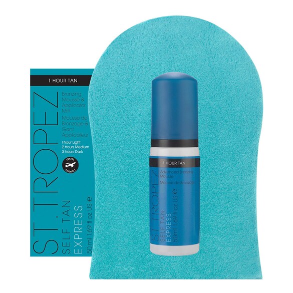 Kit Autoabbronzante Self Tan Express Mousse & Guanto Applicatore, ST TROPEZ