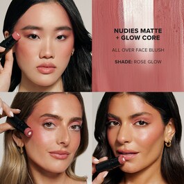 Nudies All Over Face Color Matte + Glow - Blush in stick