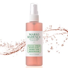 Spray viso aloe vera, alle piante aromatiche e acqua di rose