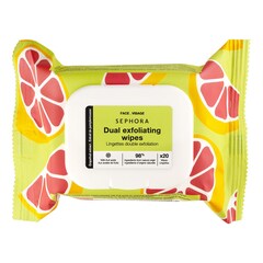 Salviette a doppia esfoliazione - Estratto di pompelmo + Acidi della frutta, SEPHORA COLLECTION