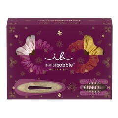 Holiday Set - Elastici per capelli e fermaglio, INVISIBOBBLE