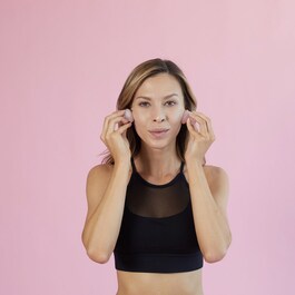 Massaggiatore viso al quarzo rosa - Accessorio per il massaggio viso