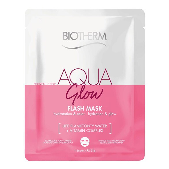 Aqua Glow Flash Mask - Maschera illuminante, BIOTHERM