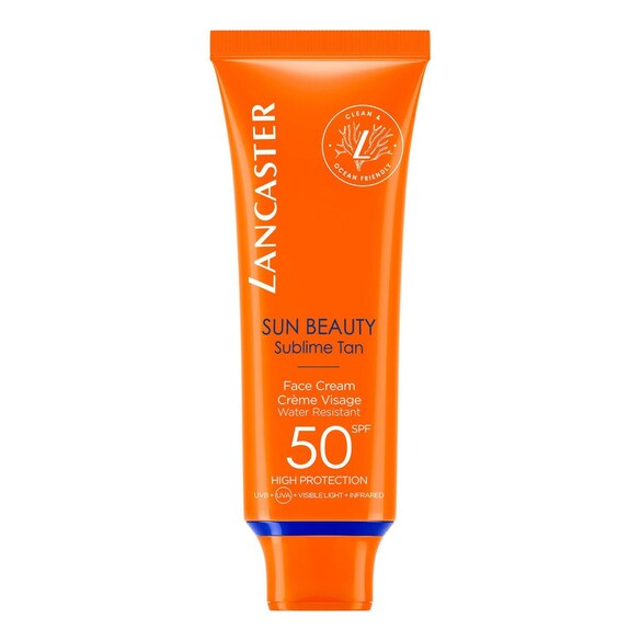 SUN BEAUTY FACE CREAM SPF 50 - Crema solare per il viso, LANCASTER