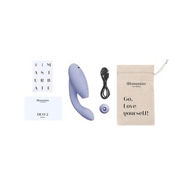 Womanizer Duo 2 - Sextoy rabbit vibratore punto G e stimolatore clitorideo