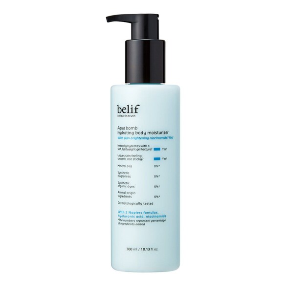 Aqua bomb hydrating body moisturizer - Lozione corpo idratante, BELIF