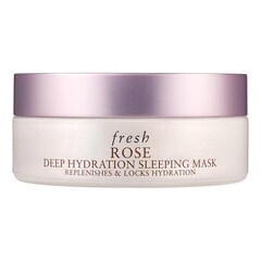 Rose Sleeping Mask - Maschera notte idratante alla rosa e all'acido ialuronico, FRESH