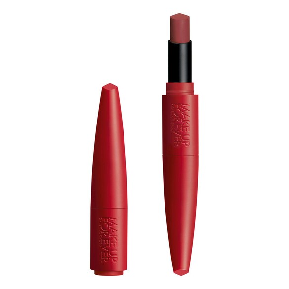 Rouge Artist For Ever - Rossetto idratante satinato e mat a lunga tenuta, MAKE UP FOR EVER