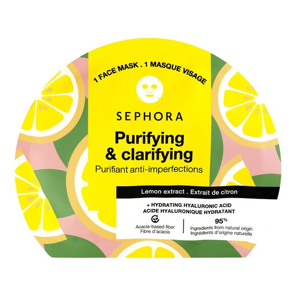 Maschera agli estratti di frutta e acido ialuronico - Maschere viso in tessuto, SEPHORA COLLECTION