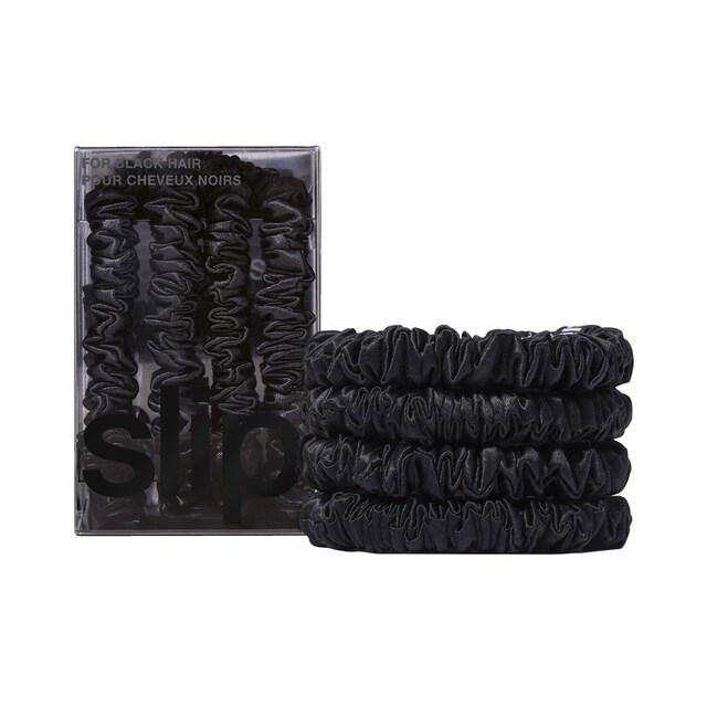 Lanjue 12 Elastici Per Capelli In Tessuto Nero - Morbidi, Resistenti, Diametro 8 Cm, Lavabili