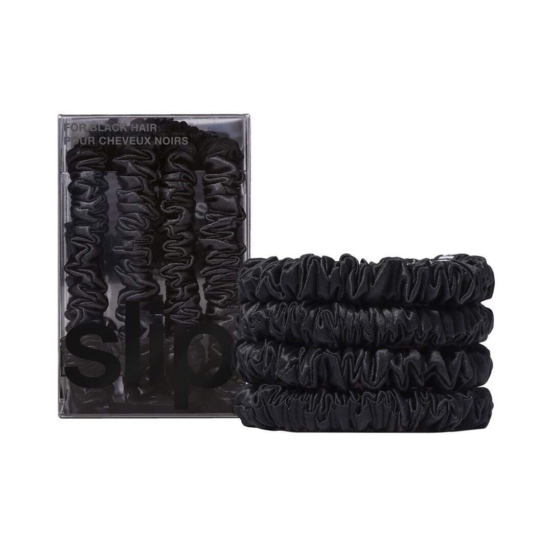 Lanjue 12 Elastici Per Capelli In Tessuto Nero - Morbidi, Resistenti, Diametro 8 Cm, Lavabili