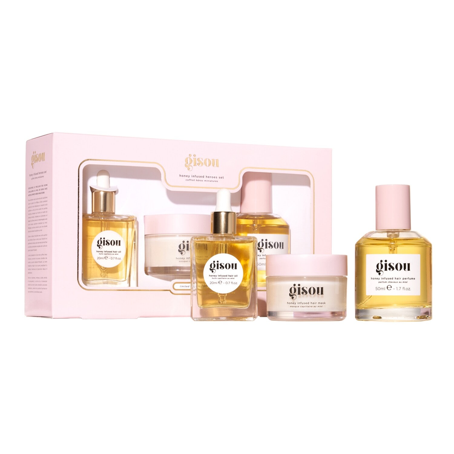 Gisou Honey Infused Heroes Set Cofanetto Per Capelli