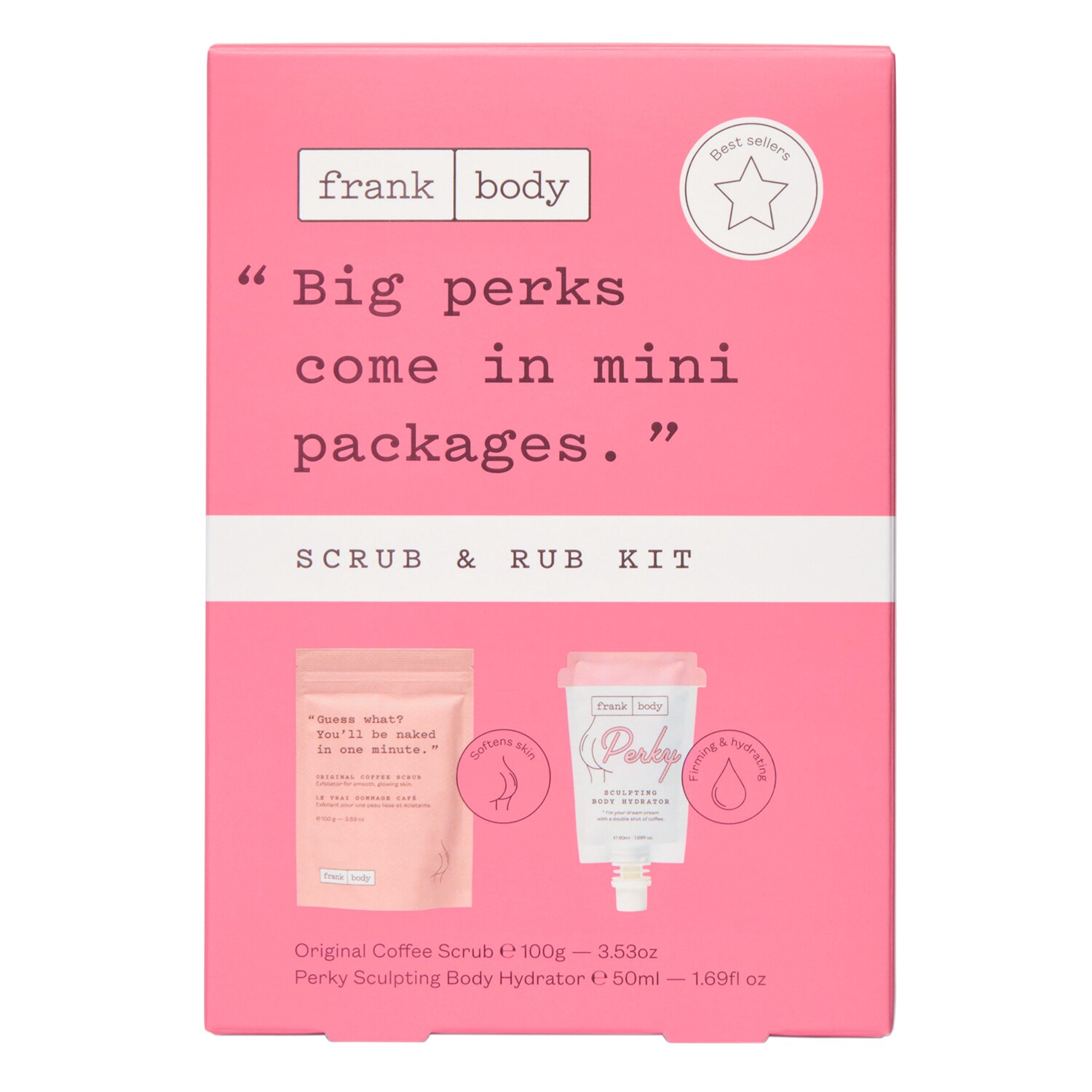 Scrub & Rub Kit Set per il corpo di FRANK BODY ≡ SEPHORA