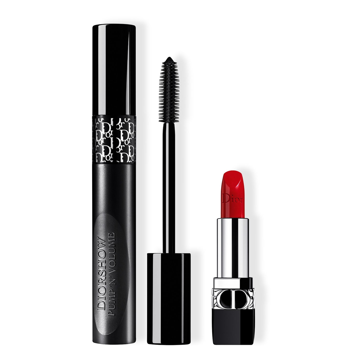 makeup Mascara Diorshow Pump ‘N’ Volume e rossetto rosso